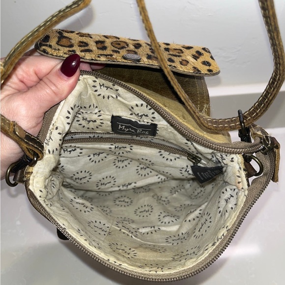 Myra bag leopard print and leather - Picture 3 of 5